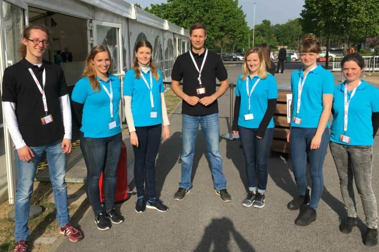 Hostesses at the Filmpark in Potsadam TRUST Promotion